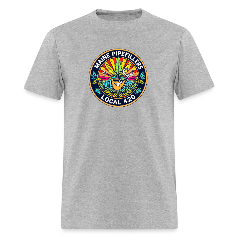 MAINE PIPEFILLERS LOCAL 420 Men's T-Shirt - heather gray