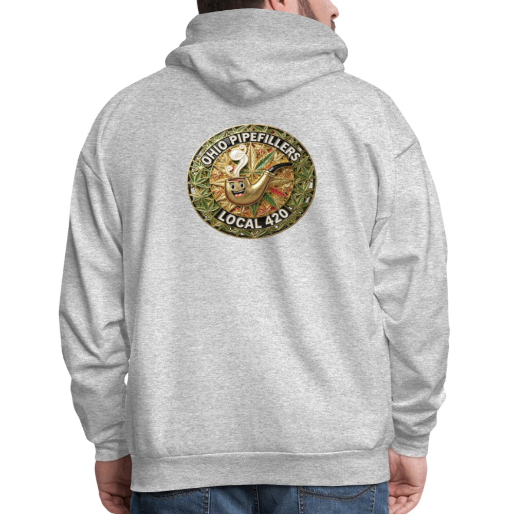 OHIO PIPEFILLERS LOCAL 420  F/B DESIGNS Men's Hoodie - heather gray