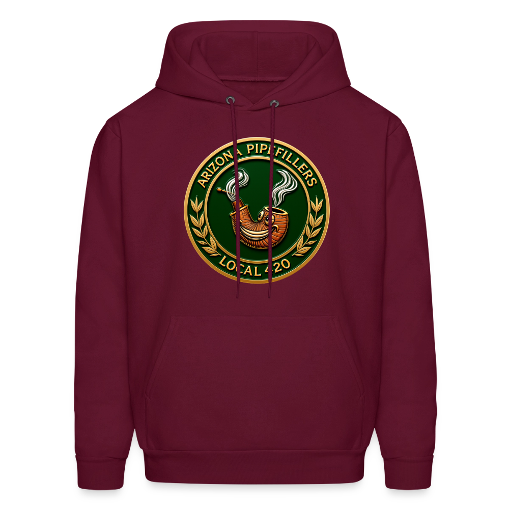 ARIZONIA PIPEFILLERS LOCAL 420 Men's Hoodie - burgundy