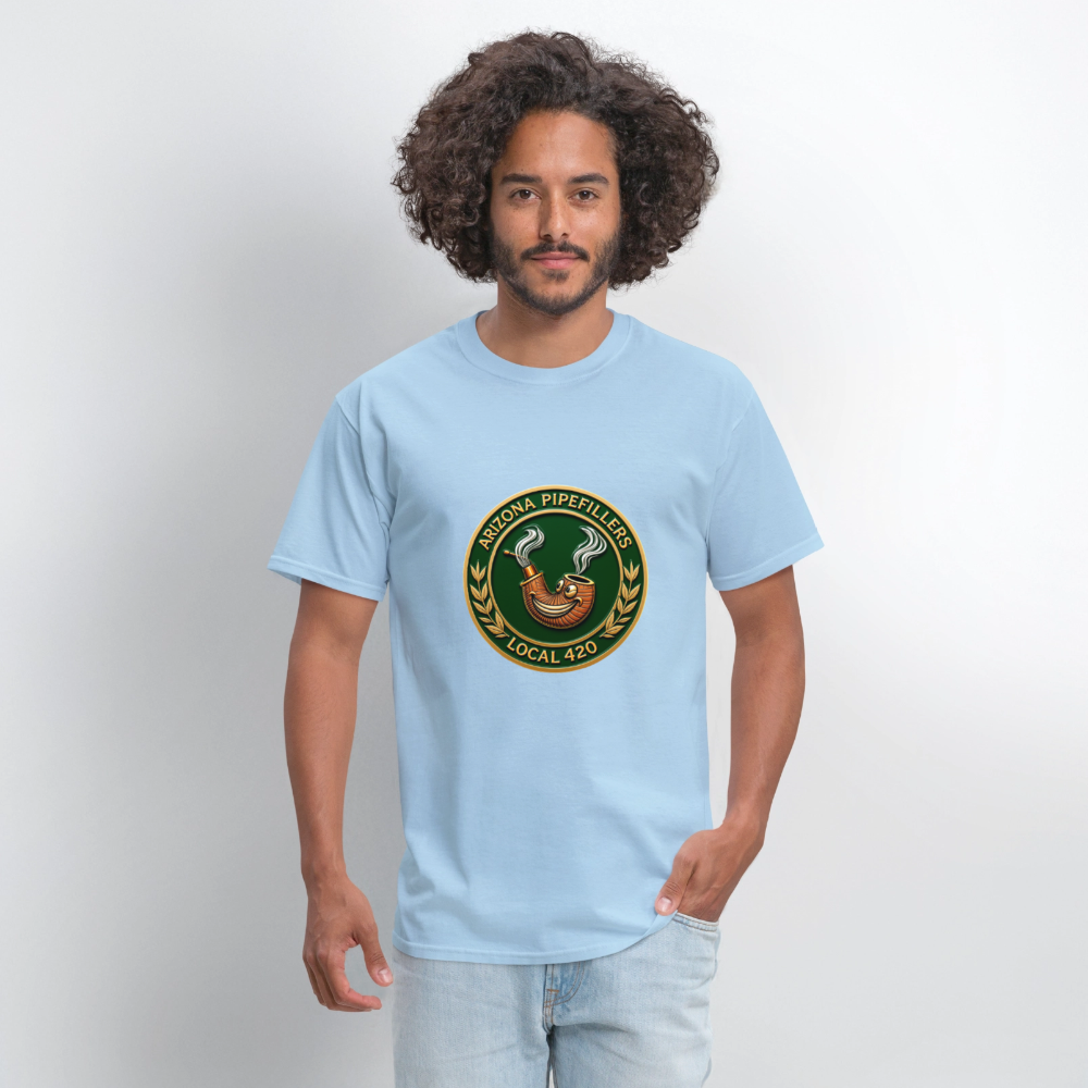 ARIZONIA PIPEFILLERS LOCAL 420 Men's T-Shirt - powder blue