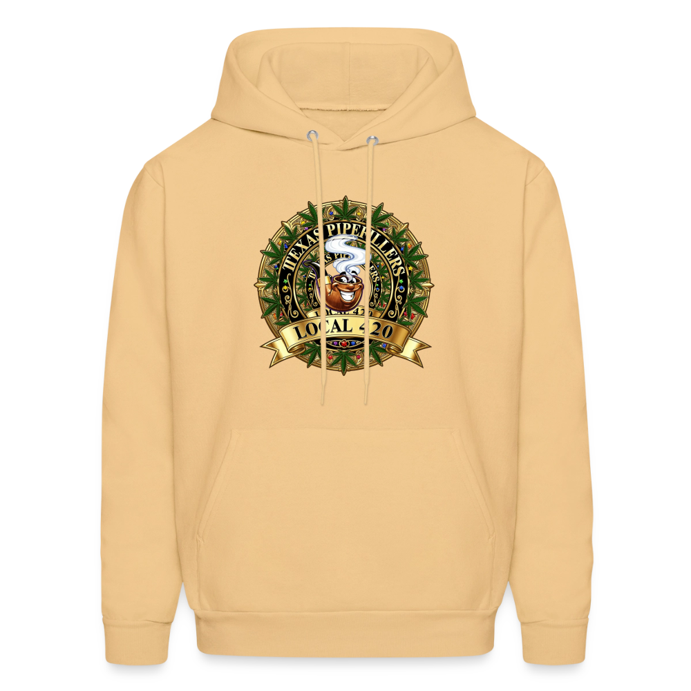 TEXAS PIPEFILLERS LOCAL 420 Men's Hoodie - light gold 