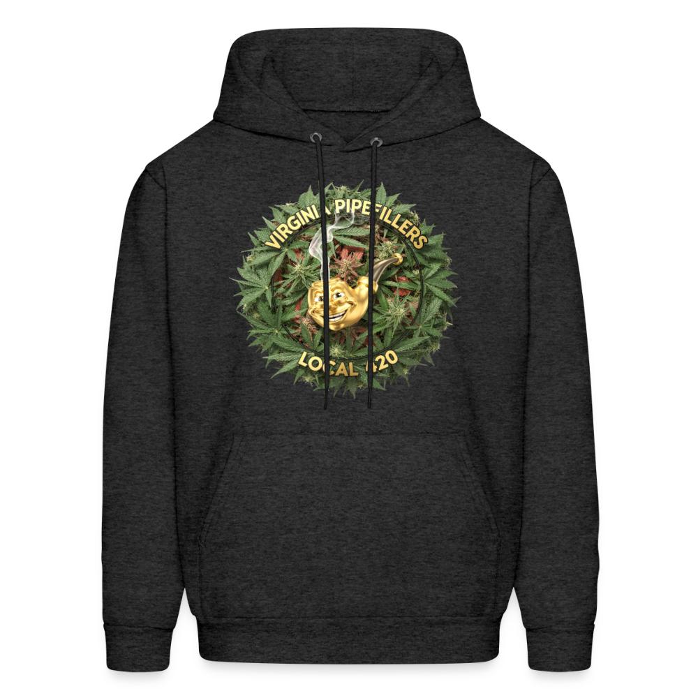 VIRGINIA PIPEFILLERS LOCAL 420 F/B DESIGN Men's  Hoodie - charcoal grey