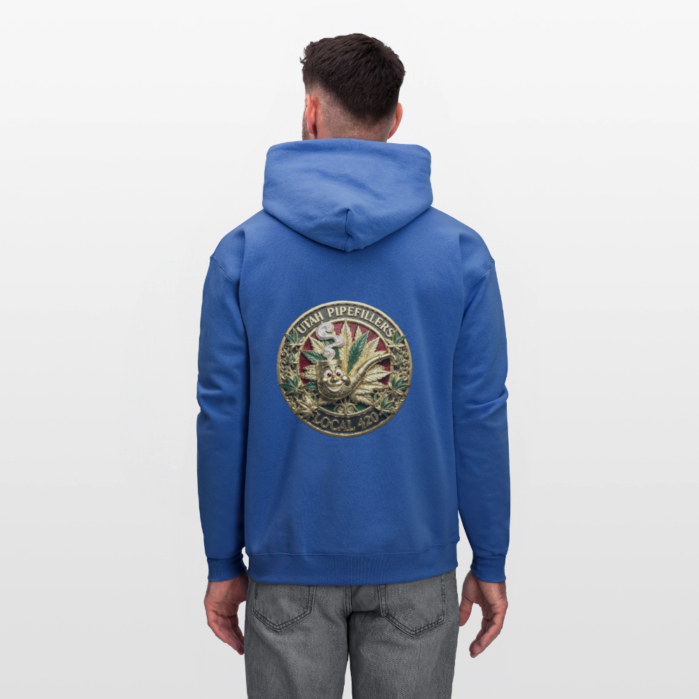 UTAH PIPEFILLERS LOCAL 420 F/B DESIGN Men's Hoodie - royal blue
