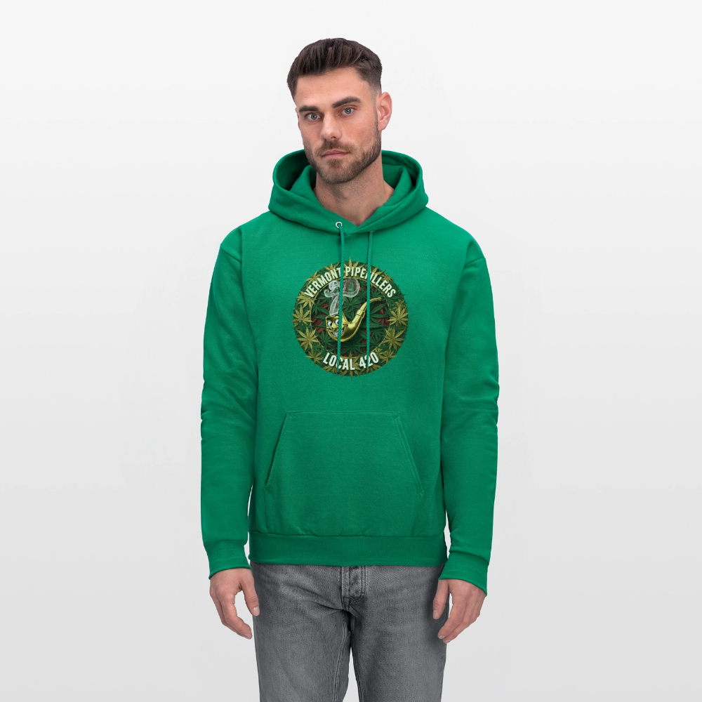 VERMONT PIPEFILLERS LOCAL 420 Men's Hoodie - kelly green