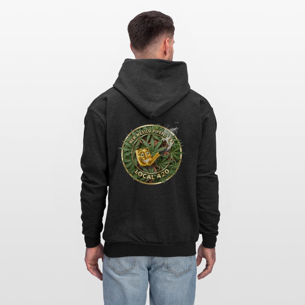 NEW MEXICO PIPEFILLERS LOCAL 420 Men's Hoodie - charcoal grey