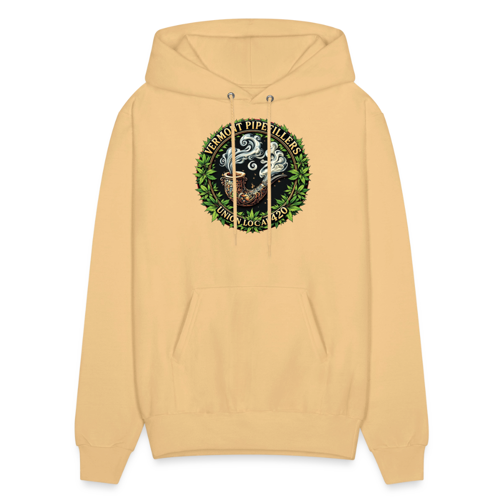 VERMONT PIPEFILLERS LOCAL 420 Men's Hoodie - light gold 