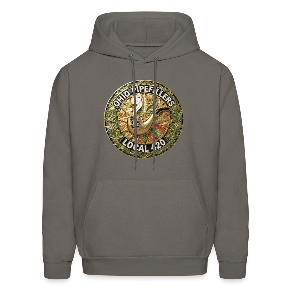 OHIO PIPEFILLERS LOCAL 420  F/B DESIGNS Men's Hoodie - asphalt gray