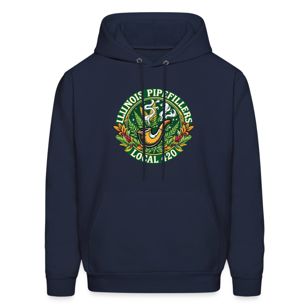 ILLINOIS PIPEFILLERS LOCAL 420 F/B DESIGN Men's Hoodie - navy