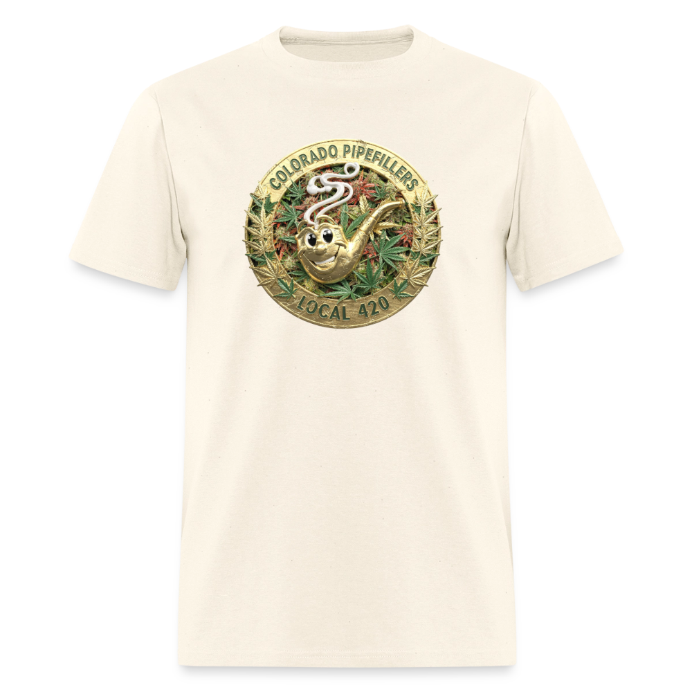 COLORADO PIPEFILLERS LOCAL 420 Men's T-Shirt - sweet cream heather