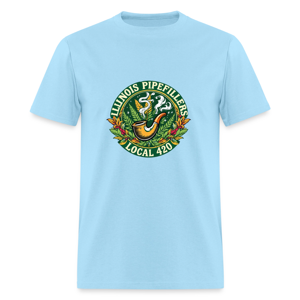 ILLINOIS PIPEFILLERS LOCAL 420 Men's T-Shirt - powder blue