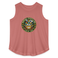 MONTANA PIPEFILLERS LOCAL 420 Women's Curvy Relaxed Tank Top - mauve