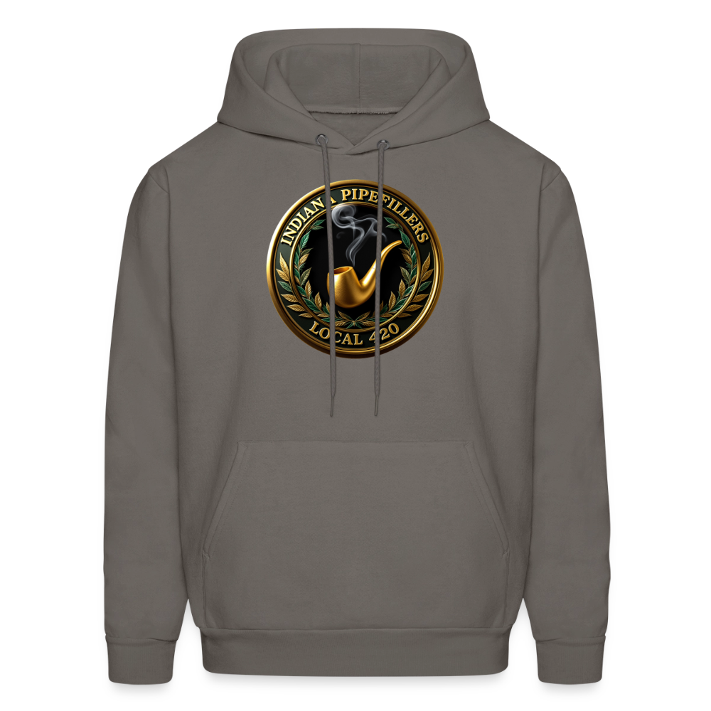 INDIANA PIPEFILLERS LOCAL 420 F/B DESIGN Men's Hoodie - asphalt gray