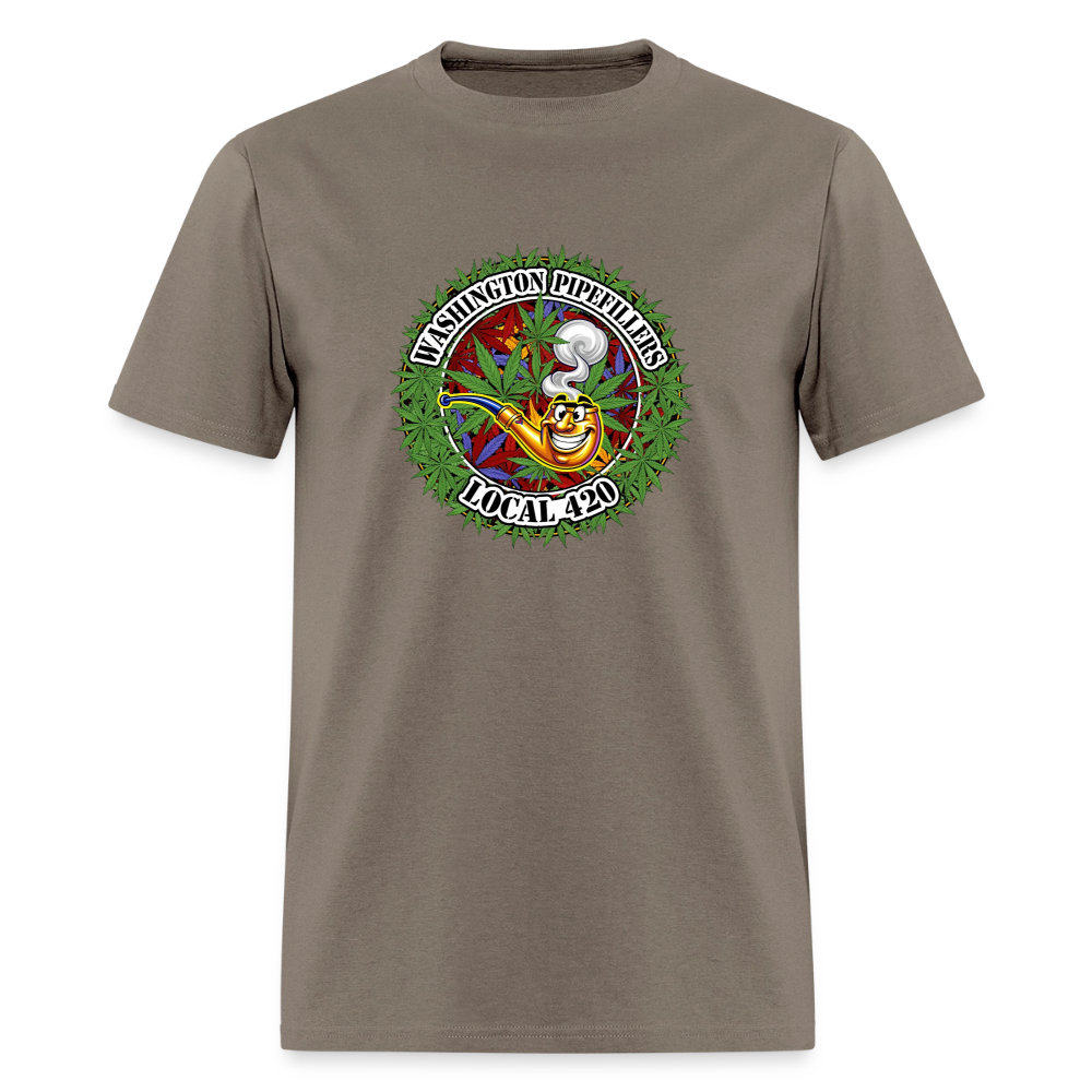 WASHINGTON PIPEFILLERS LOCAL 420 F/B DESIGN Men's T-Shirt - safari