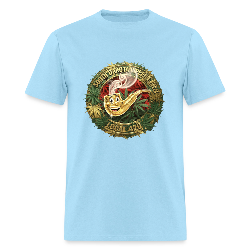 SOUTH DAKOTA PIPEFILLERS LOCAL 420 Men's T-Shirt - powder blue