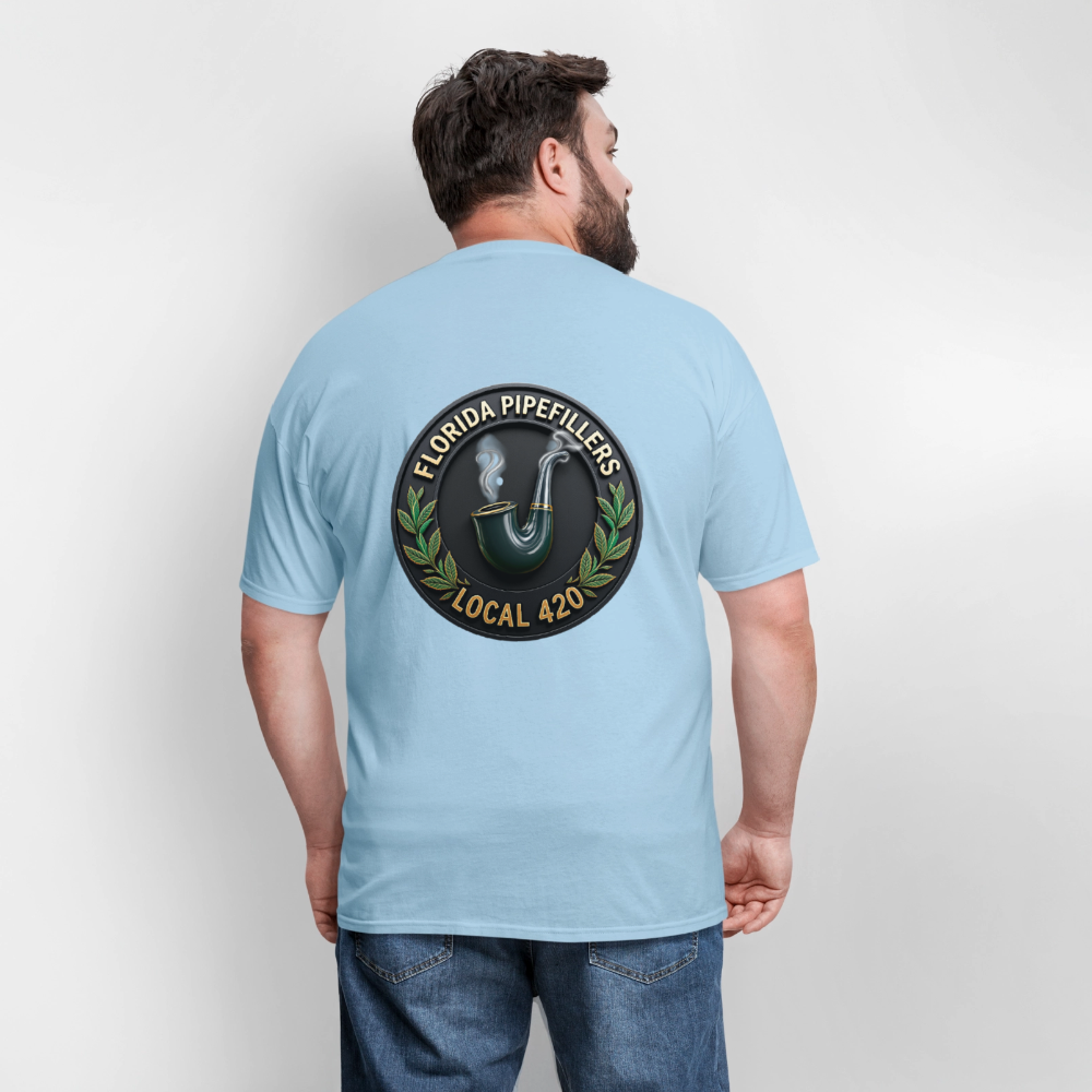 FLORIDA PIPEFILLERS LOCAL 420 F/B DESIGN Men's T-Shirt - powder blue