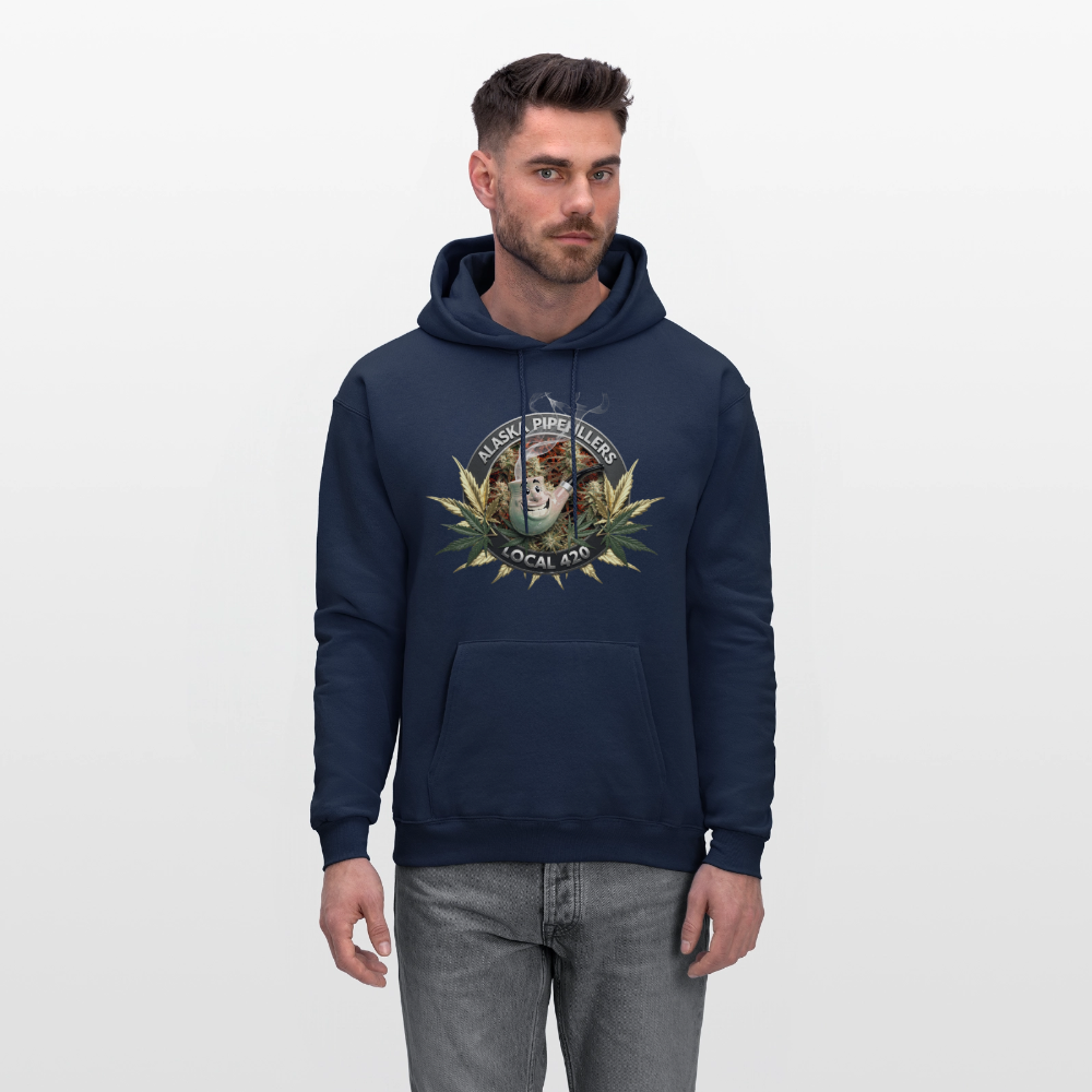 ALASKA  PIPEFILLERS LOCAL 420 F/B DESIGN Men's Hoodie - navy