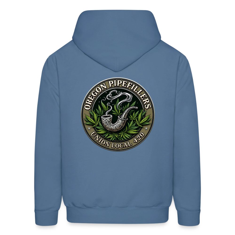 OREGON PIPEFILLERS UNION LOCAL 420 Men's Hoodie - denim blue