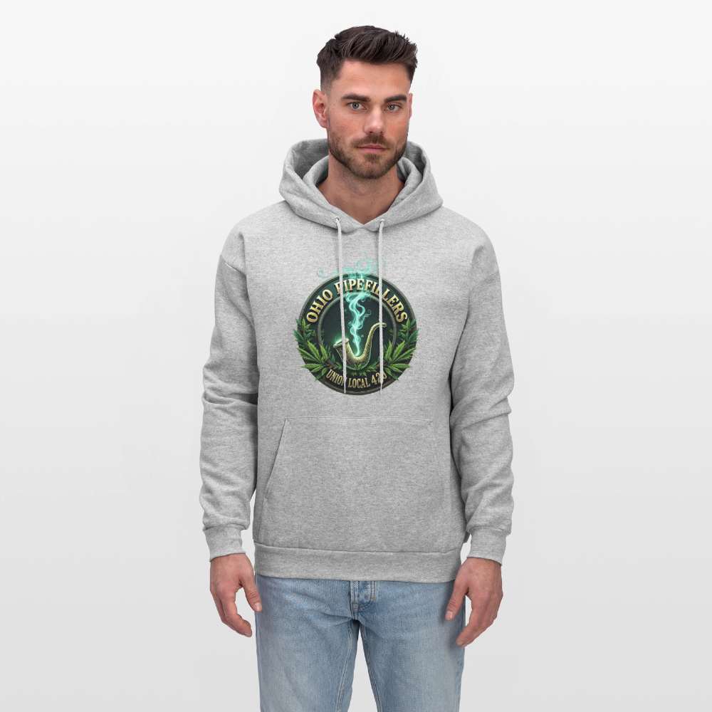 OHIO PIPEFILLERS UNION LOCAL 420 F/B DESIGNS Men's Hoodie - heather gray
