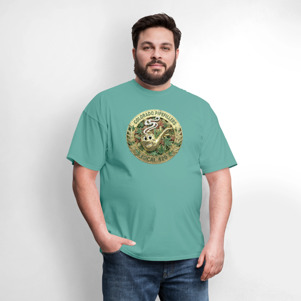 COLORADO PIPEFILLERS LOCAL 420 Men's T-Shirt - aquatic