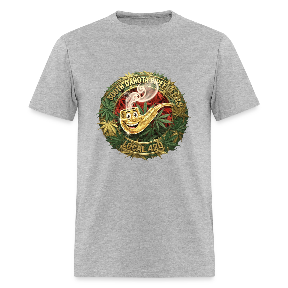 SOUTH DAKOTA PIPEFILLERS LOCAL 420 Men's T-Shirt - heather gray