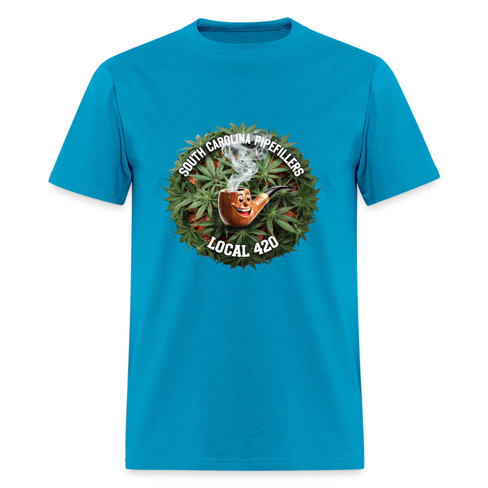 SOUTH CAROLINA PIPEFILLERS LOCAL 420 Men's T-Shirt - turquoise