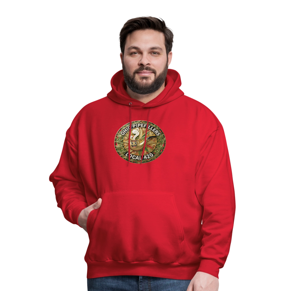 OHIO PIPEFILLERS LOCAL 420  Men's Hoodie - red