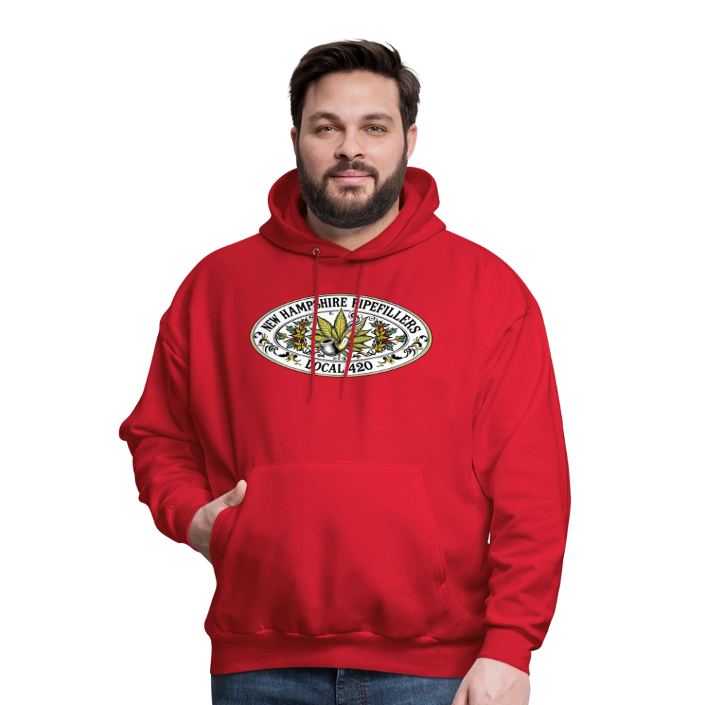 NEW HAMPSHIRE PIPEFILLERS LOCAL 420 Men's Hoodie - red