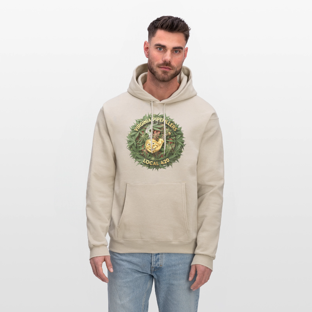VIRGINIA PIPEFILLERS LOCAL 420 Men's Hoodie - Sand