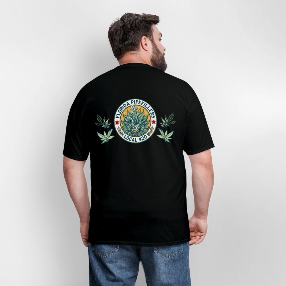 FLORIDA PIPEFILLERS LOCAL 420 F/B DESIGN Men's T-Shirt - black