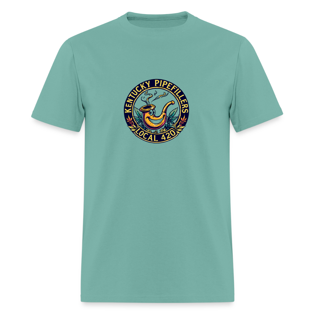 KENTUCKY  PIPEFILLERS LOCAL 420 Men's T-Shirt - aquatic