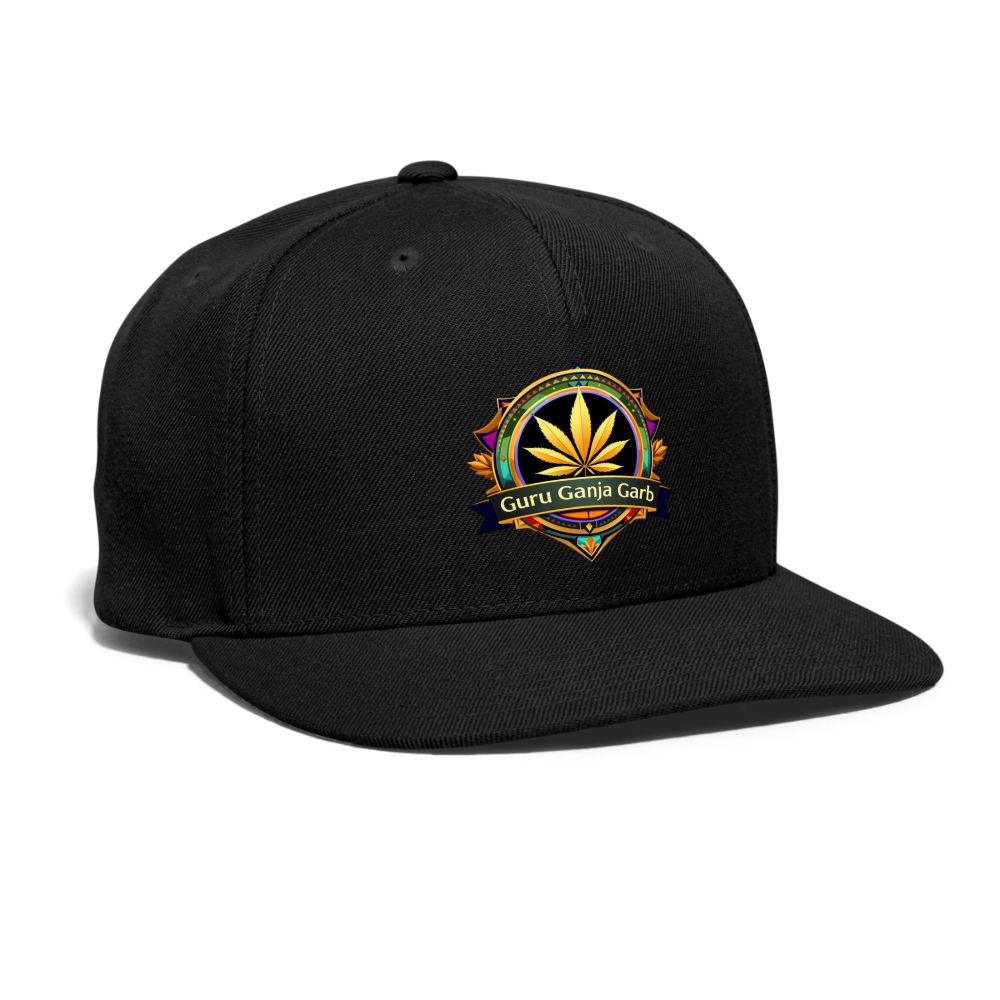 GURU GANJA GARB Snapback Baseball Cap - black