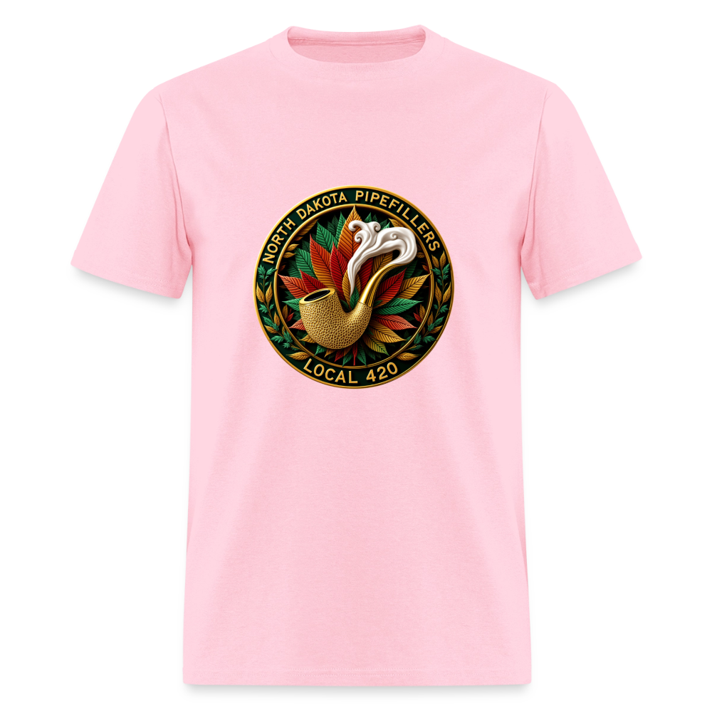 NORTH DAKOTA PIPEFILLERS LOCAL 420 F/B DESIGNS Men's T-Shirt - pink
