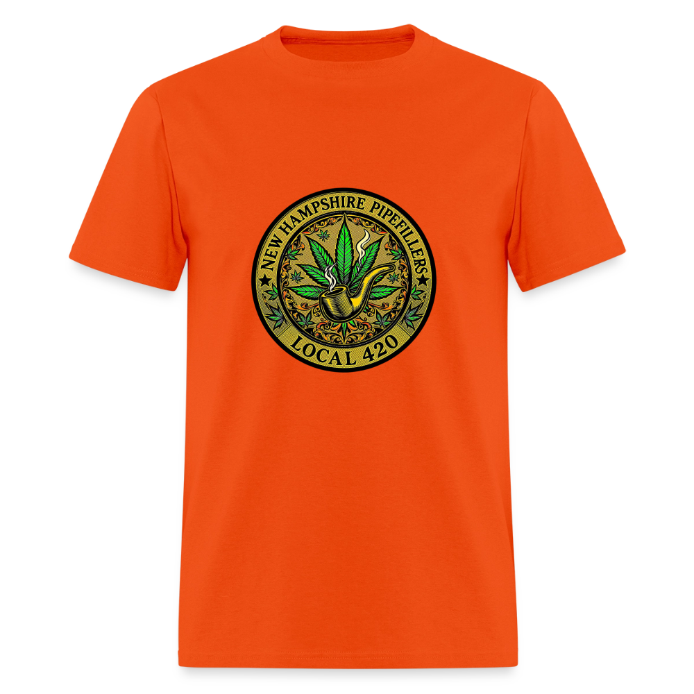 NEW HAMSHIRE PIPEFILLERS LOCAL 420 Men's T-Shirt - orange