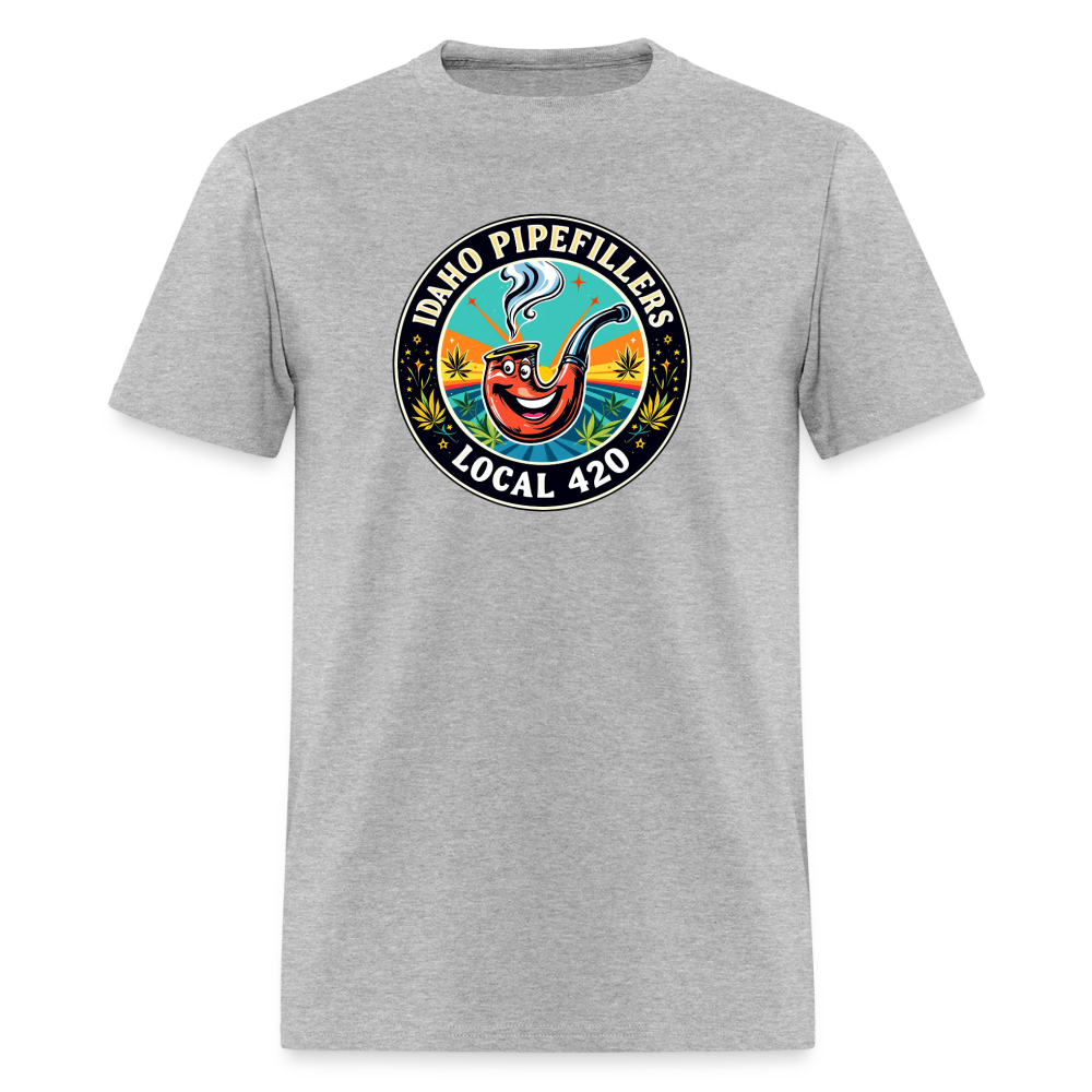 IDAHO PIPEFILLERS LOCAL 420 F/B DESIGN Men's T-Shirt - heather gray
