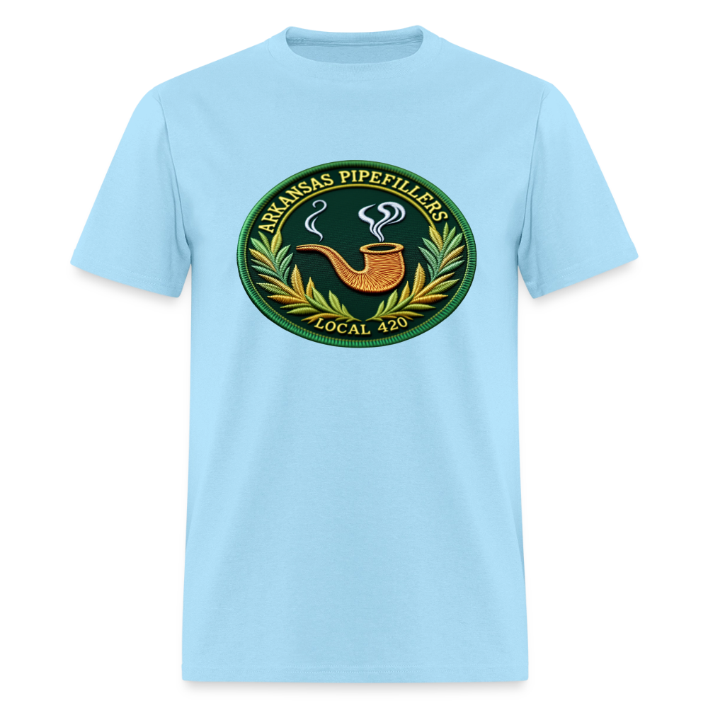 ARKANSAS PIPEFILLERS LOCAL 420 Men's T-Shirt - powder blue