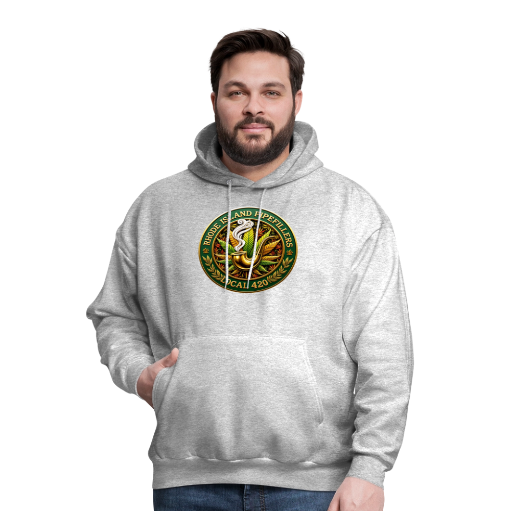 RHODE ISLAND PIPEFILLERS LOCAL 420 F/B DESIGNS Men's Hoodie - heather gray