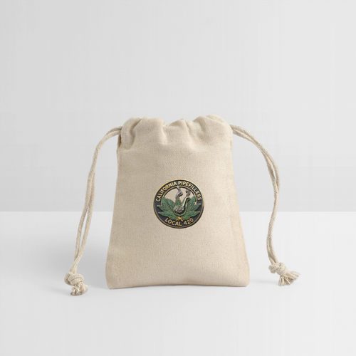 CALIFORNIA PIPEFILLERS LOCAL 420 Reusable Gift Bag - Natural