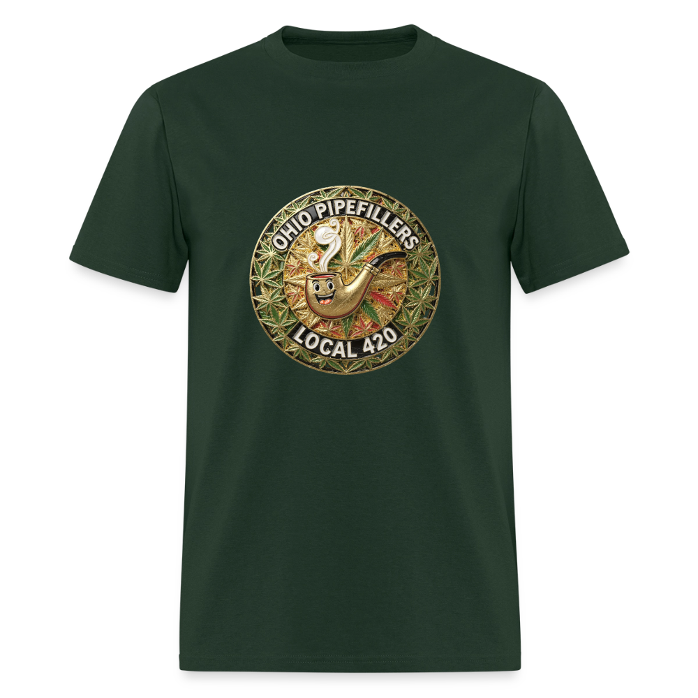 OHIO PIPEFILLERS LOCAL 420  Men's T-Shirt - forest green