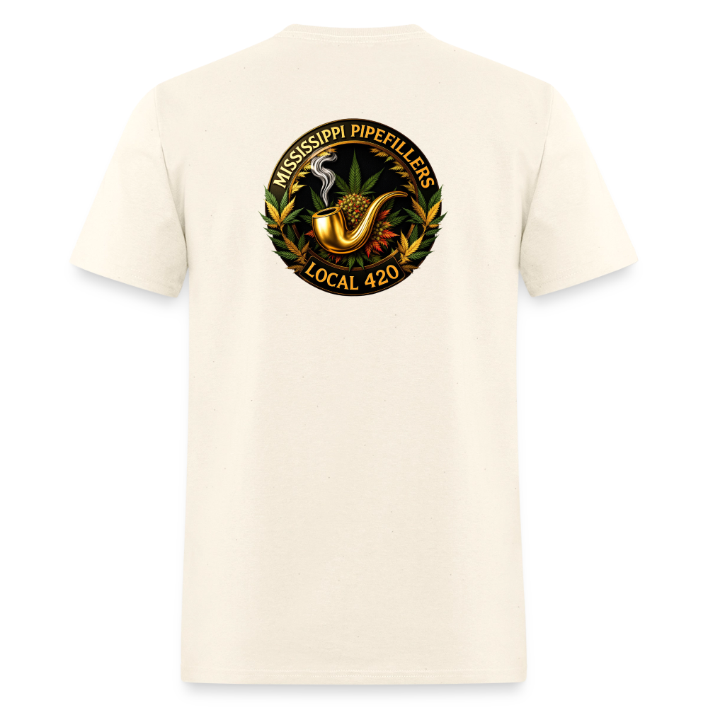 MISSISSIPPI PIPEFILLERS LOCAL 420 Men's T-Shirt - sweet cream heather