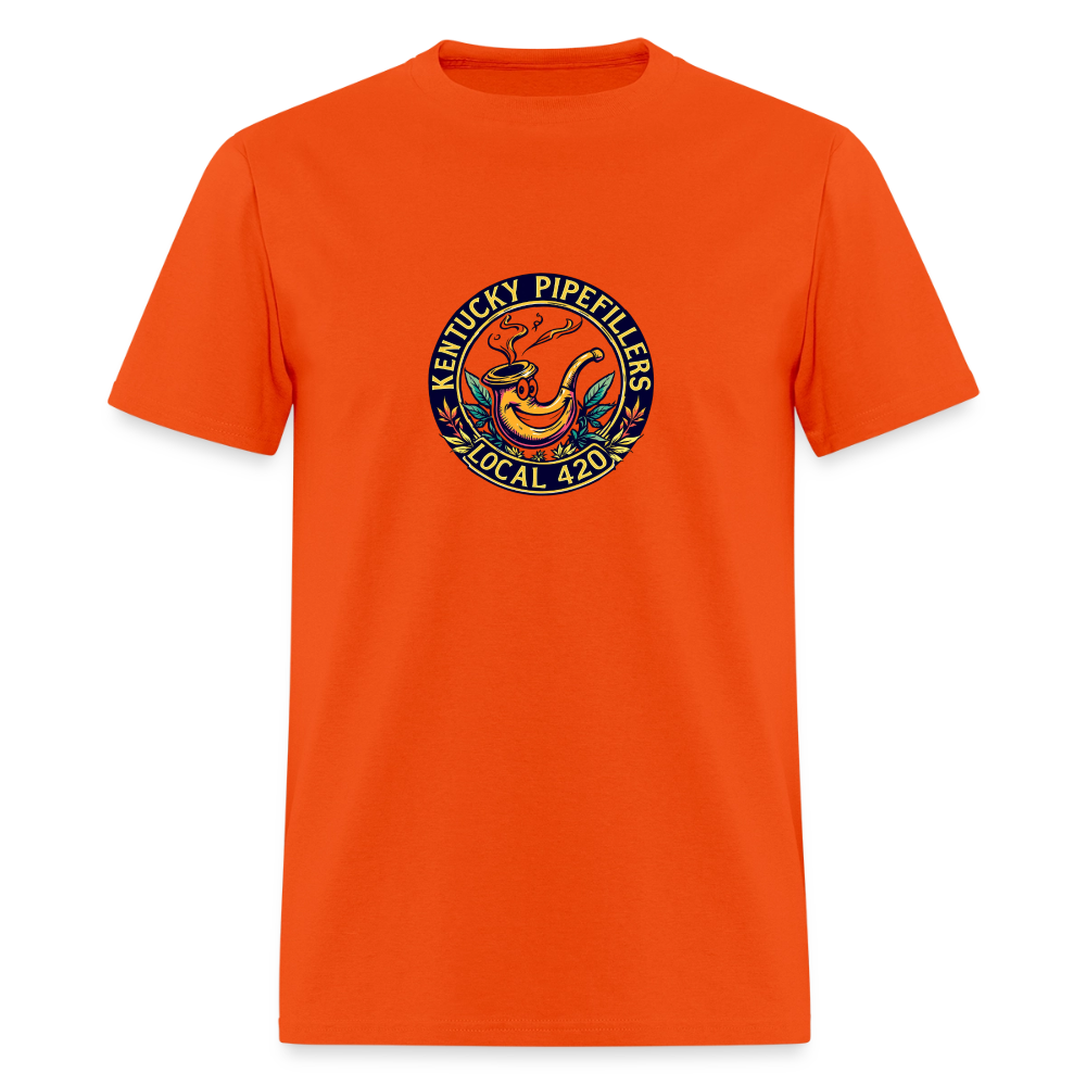 KENTUCKY PIPEFILLERS LOCAL 420 Men's T-Shirt - orange