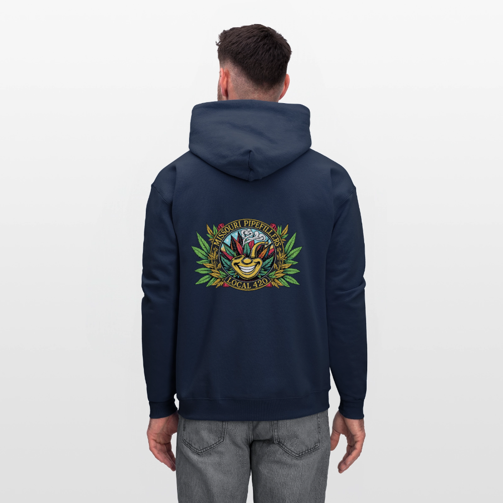 MISSOURI PIPEFILLERS LOCAL 420  F/B DESIGNS Men's Hoodie - navy