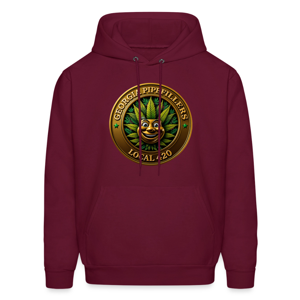 GEORGIA PIPEFILLERS LOCAL 420 Men's Hoodie - burgundy
