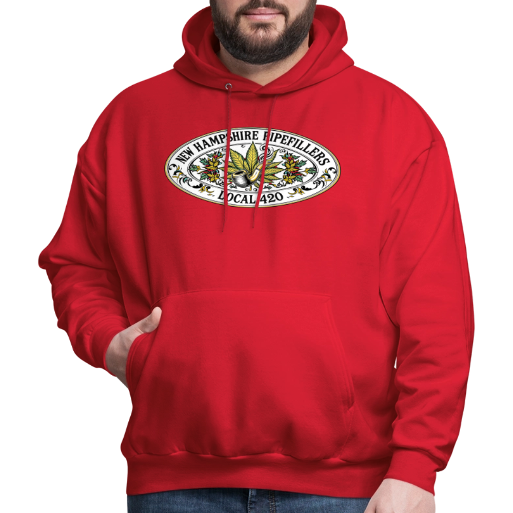 NEW HAMPSHIRE PIPEFILLERS LOCAL 420 Men's Hoodie - red