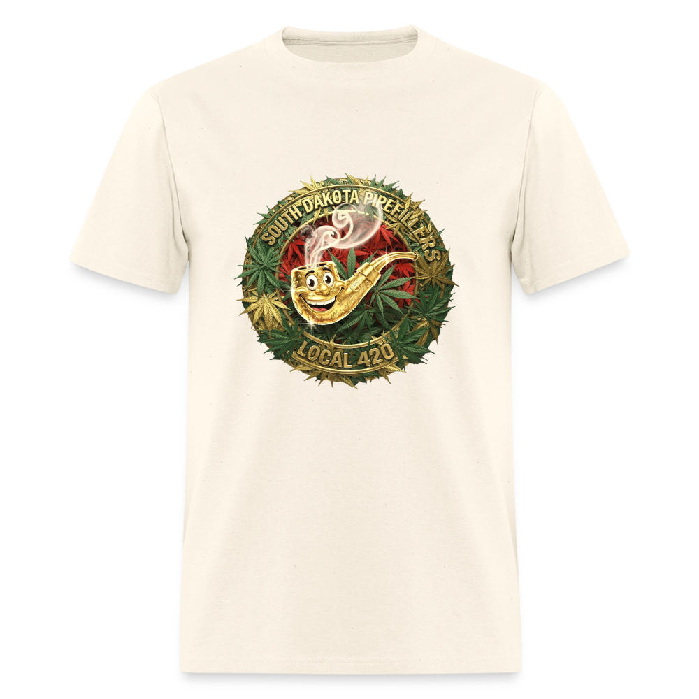 SOUTH DAKOTA PIPEFILLERS LOCAL 420  F/B DESIGN Men's T-Shirt - sweet cream heather