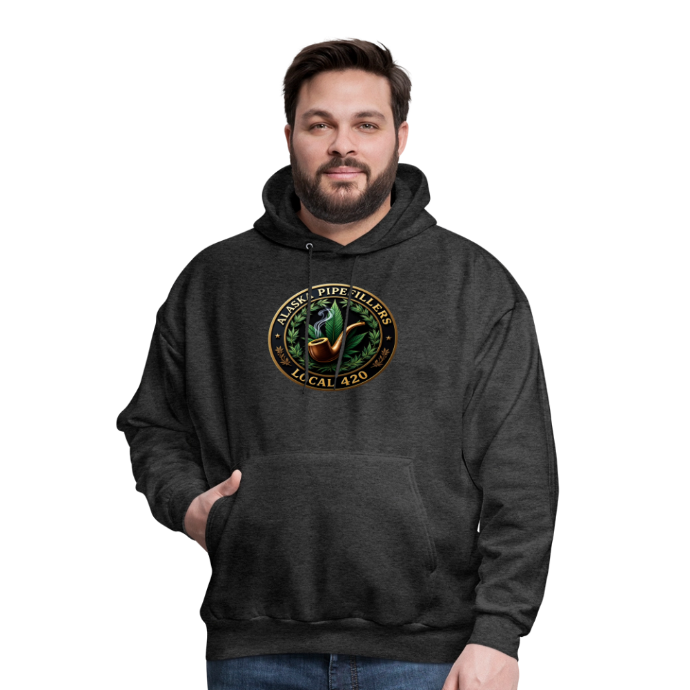 ALASKA PIPEFILLERS LOCAL 420 Men's Hoodie - charcoal grey
