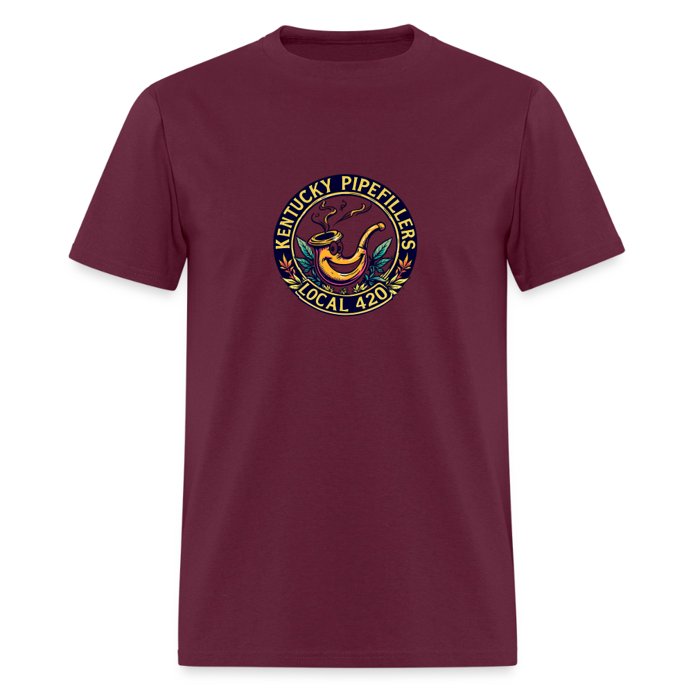 KENTUCKY  PIPEFILLERS LOCAL 420 Men's T-Shirt - burgundy