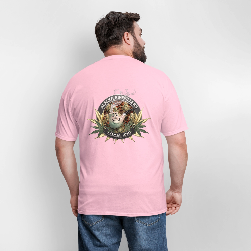 ALASKA PIPEFILLERS LOCAL 420 F/B DESIGN Men's T-Shirt - pink
