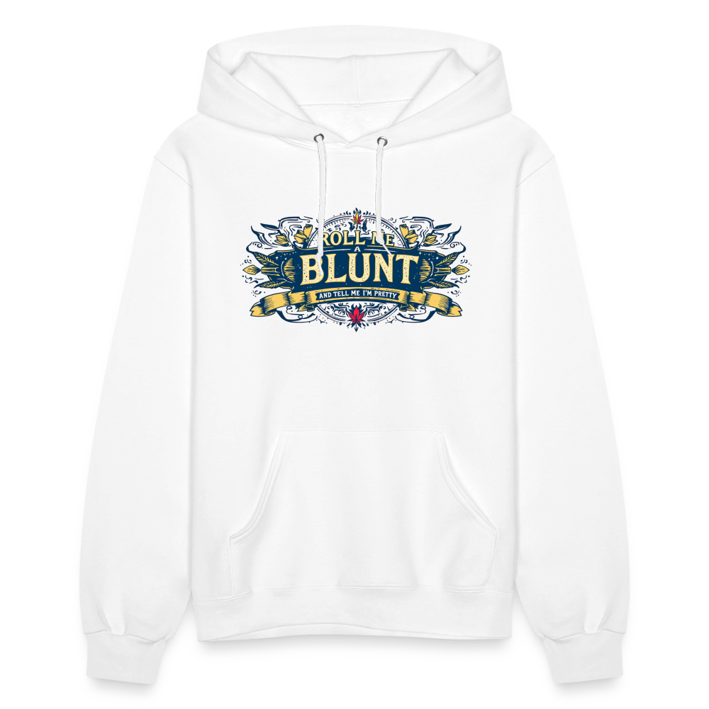 ROLL ME A BLUNT Women's Hoodie - white