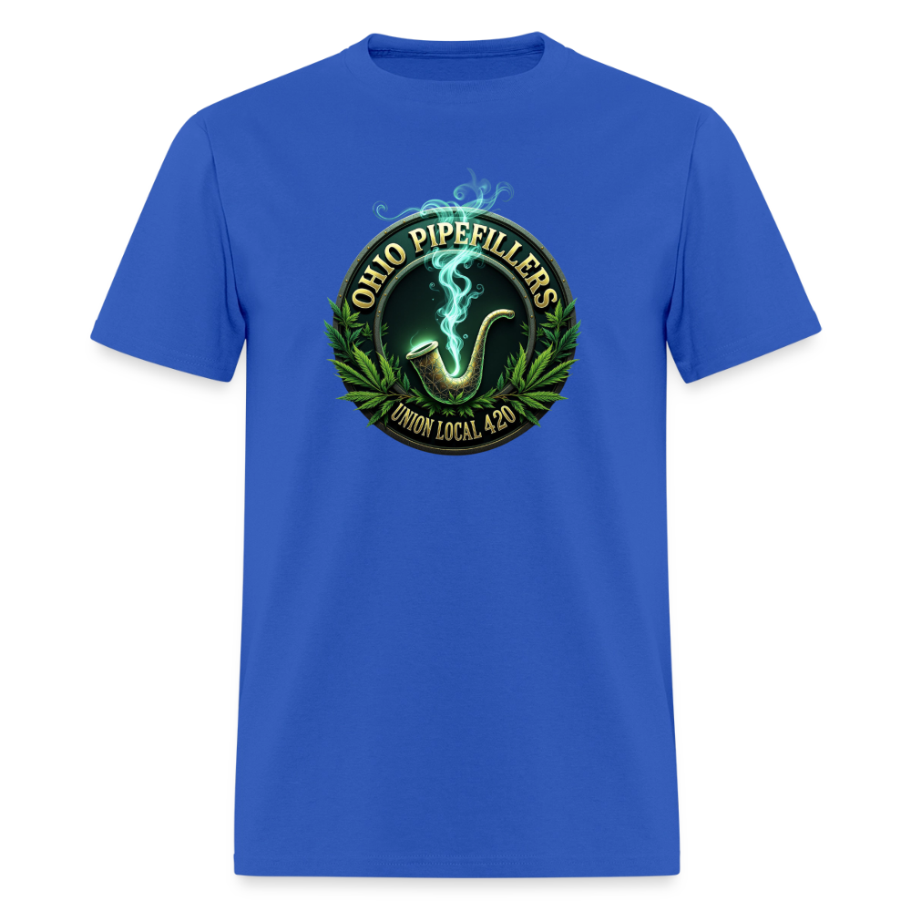 OHIO PIPEFILLERS UNION LOCAL 420 Men's T-Shirt - royal blue