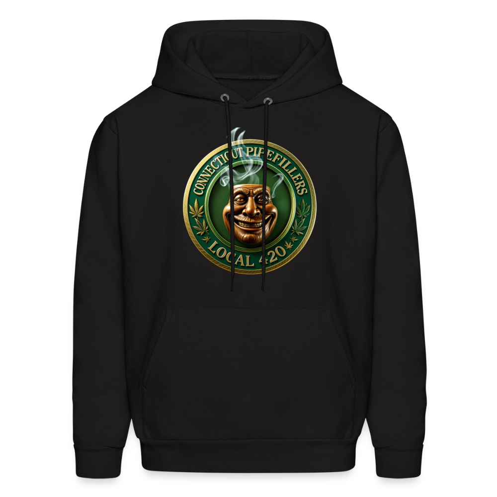 CONNECTICUT PIPEFILLERS LOCAL 420 F/B DESIGN Men's  Hoodie - black